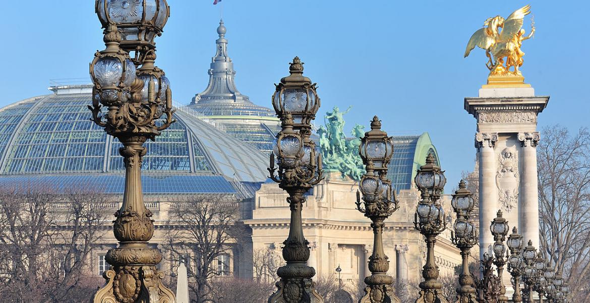 Le Grand Palais, vue du Pont Alexandre III